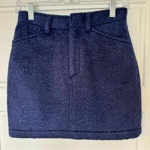 Susanna Monaco Navy Boucle Mini Skirt‎ NWOT